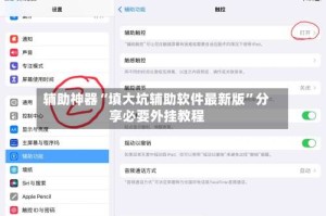 辅助神器“填大坑辅助软件最新版”分享必要外挂教程