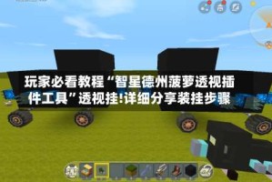 玩家必看教程“智星德州菠萝透视插件工具”透视挂!详细分享装挂步骤