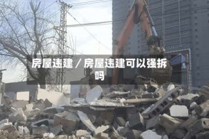 房屋违建／房屋违建可以强拆吗