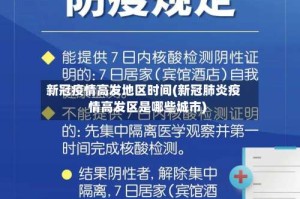新冠疫情高发地区时间(新冠肺炎疫情高发区是哪些城市)