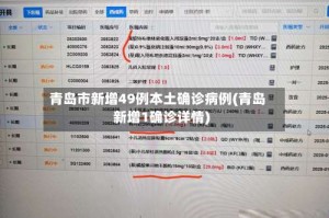 青岛市新增49例本土确诊病例(青岛新增1确诊详情)