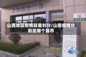 山西地区疫情轻重划分/山西疫情分别是哪个县市