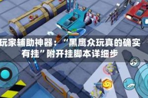 玩家辅助神器：“黑鹰众玩真的确实有挂”附开挂脚本详细步