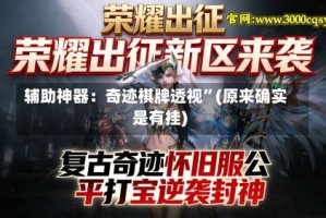 辅助神器：奇迹棋牌透视”(原来确实是有挂)