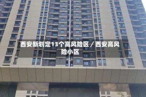 西安新划定13个高风险区／西安高风险小区