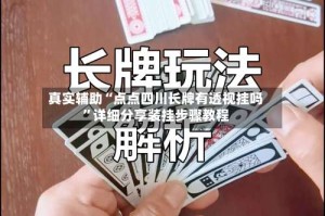 真实辅助“点点四川长牌有透视挂吗”详细分享装挂步骤教程
