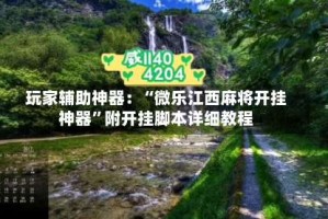 玩家辅助神器：“微乐江西麻将开挂神器”附开挂脚本详细教程