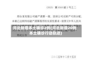 河北新增本土确诊2例(河北新增20例本土确诊行动轨迹)