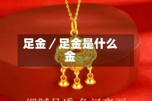 足金／足金是什么金