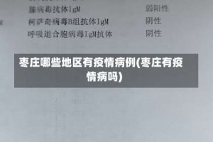 枣庄哪些地区有疫情病例(枣庄有疫情病吗)