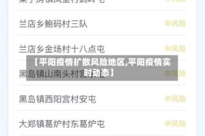 【平阳疫情扩散风险地区,平阳疫情实时动态】