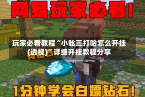 玩家必看教程“小吆三打哈怎么开挂(透视)”详细开挂教程分享