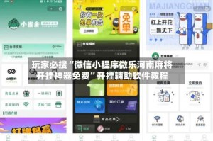 玩家必搜“微信小程序微乐河南麻将开挂神器免费”开挂辅助软件教程