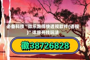 必备科技“微乐跑得快透视软件(透视)”详细开挂玩法