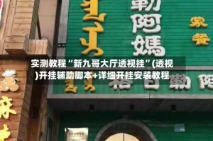 实测教程“新九哥大厅透视挂”(透视)开挂辅助脚本+详细开挂安装教程