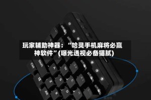 玩家辅助神器：“哈灵手机麻将必赢神软件”(曝光透视必备猫腻)