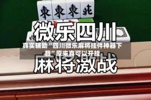真实辅助“四川微乐麻将挂件神器下载”原来真可以开挂