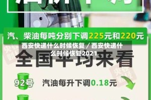西安快递什么时候恢复／西安快递什么时候恢复2021