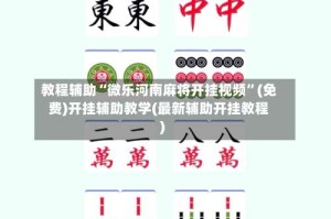 教程辅助“微乐河南麻将开挂视频”(免费)开挂辅助教学(最新辅助开挂教程)