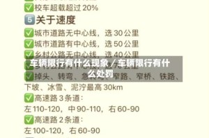 车辆限行有什么现象／车辆限行有什么处罚