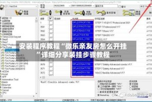 安装程序教程“微乐亲友房怎么开挂”详细分享装挂步骤教程