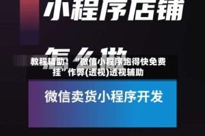 教程辅助！“微信小程序跑得快免费挂”作弊(透视)透视辅助