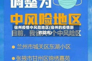 宿州疫情中风险地区(宿州的疫情新的动向)