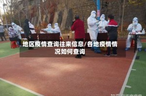 地区疫情查询往来信息/各地疫情情况如何查询