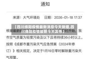 【四川绵阳疫情最新消息今天新增,四川绵阳疫情最新今天发布】