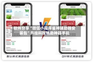 软件分享“微信小程序雀神辅助器安装包”开挂科技辅助神器手机