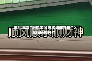 辅助神器“微乐家乡麻将如何开挂”2026透视开挂