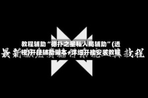 教程辅助“德扑之星私人局辅助”(透视)开挂辅助脚本+详细开挂安装教程