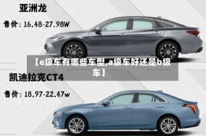【e级车有哪些车型,a级车好还是b级车】