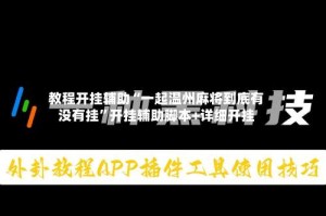 教程开挂辅助“一起温州麻将到底有没有挂”开挂辅助脚本+详细开挂