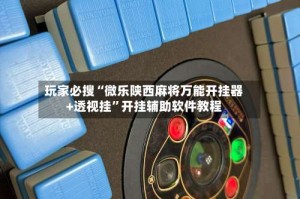 玩家必搜“微乐陕西麻将万能开挂器+透视挂”开挂辅助软件教程