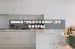 辅助神器“微乐亲友房辅助器”(原来确实是有挂)