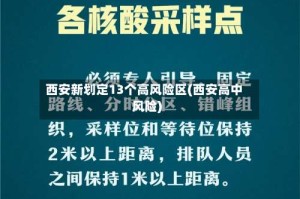 西安新划定13个高风险区(西安高中风险)