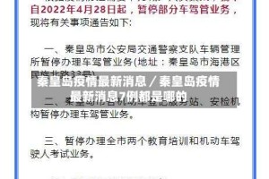 秦皇岛疫情最新消息／秦皇岛疫情最新消息7例都是哪的