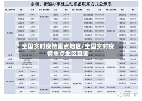 全国实时疫情重点地区/全国实时疫情重点地区查询-第2张图片