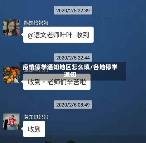 疫情停学通知地区怎么填/各地停学通知-第3张图片