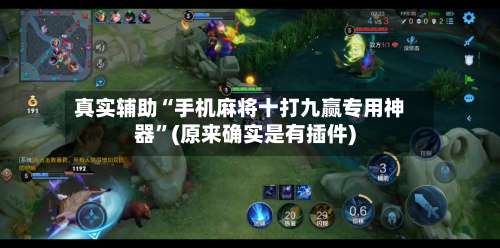 真实辅助“手机麻将十打九赢专用神器”(原来确实是有插件)-第2张图片