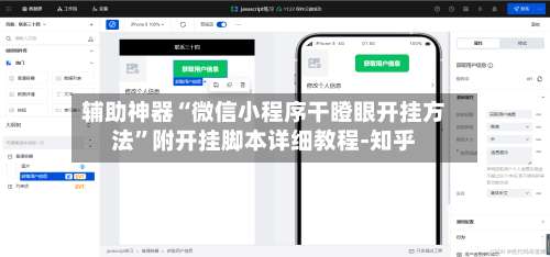 辅助神器“微信小程序干瞪眼开挂方法”附开挂脚本详细教程-知乎-第1张图片
