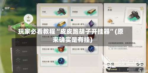 玩家必看教程“皮皮跑胡子开挂器”(原来确实是有挂)-第1张图片