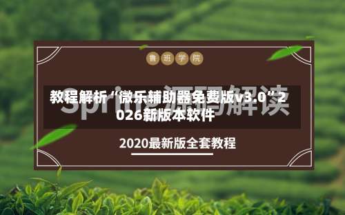 教程解析“微乐辅助器免费版v3.0	”2026新版本软件-第1张图片