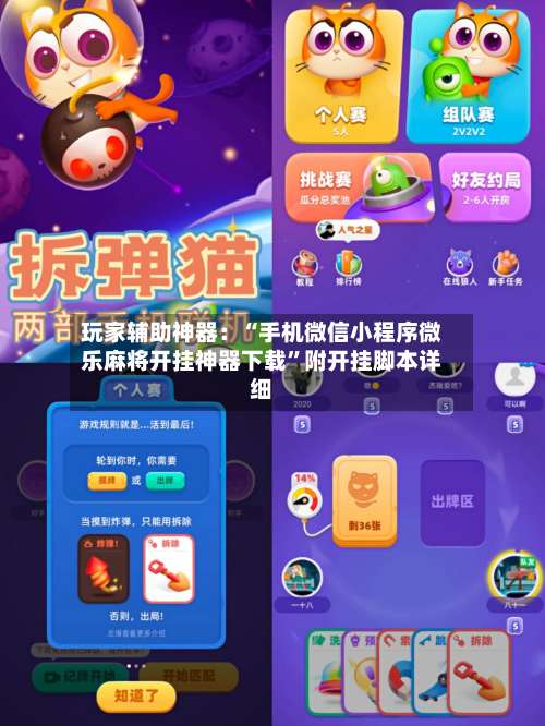 玩家辅助神器：“手机微信小程序微乐麻将开挂神器下载”附开挂脚本详细-第2张图片