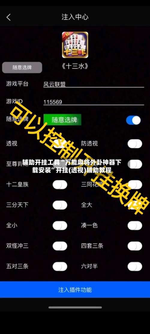 辅助开挂工具“万能麻将外卦神器下载安装”开挂(透视)辅助教程-第2张图片