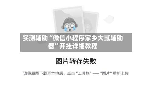 实测辅助“微信小程序家乡大贰辅助器”开挂详细教程-第2张图片