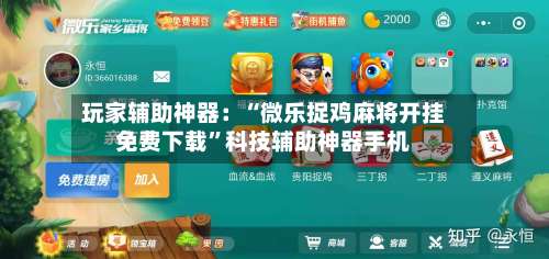 玩家辅助神器：“微乐捉鸡麻将开挂免费下载	”科技辅助神器手机-第2张图片