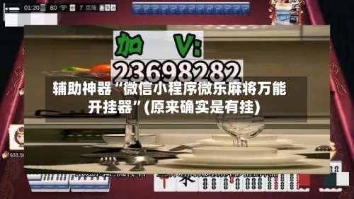 辅助神器“微信小程序微乐麻将万能开挂器”(原来确实是有挂)-第1张图片