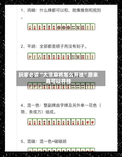 玩家必读“太浪麻将怎么开挂	”原来真可以开挂-第2张图片